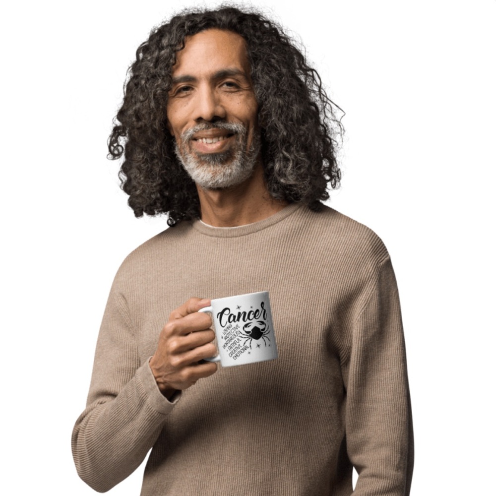 Custom Graphic “Zodiac” Mug - 11oz Ceramic Drinkware - Hand-Crafted